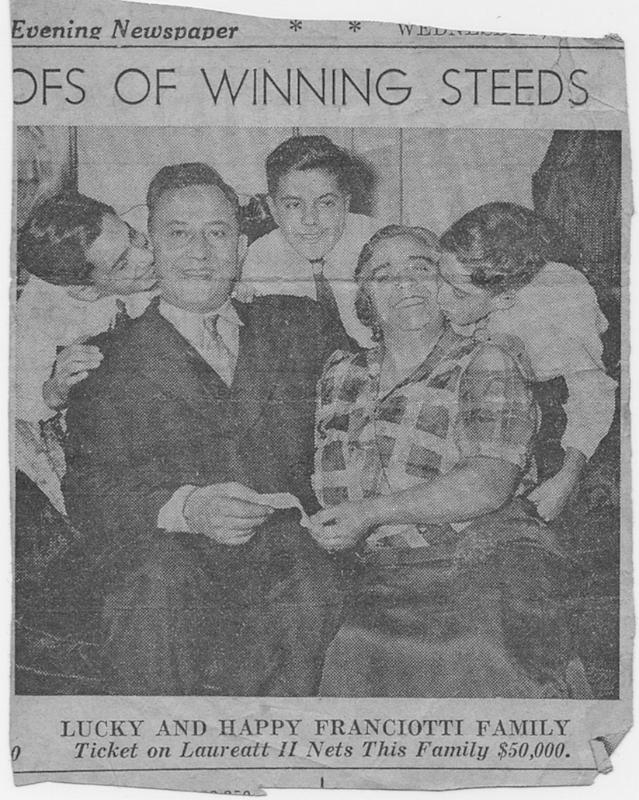 scan0004.jpg - Tullio & wife Nina Franciotti surrounded by family after winning 3rd place price of $50,000.