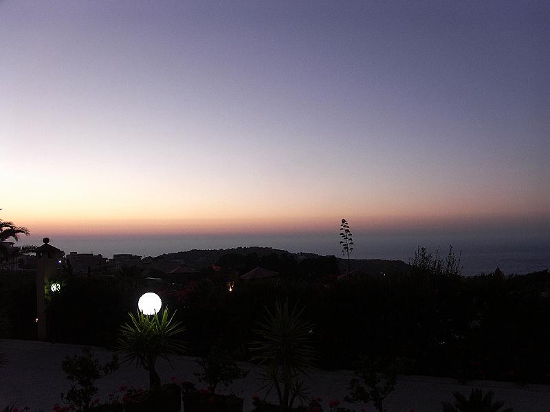 PICT0780.JPG - Sunset in Valderece, Sicily at 8:27 pm local time