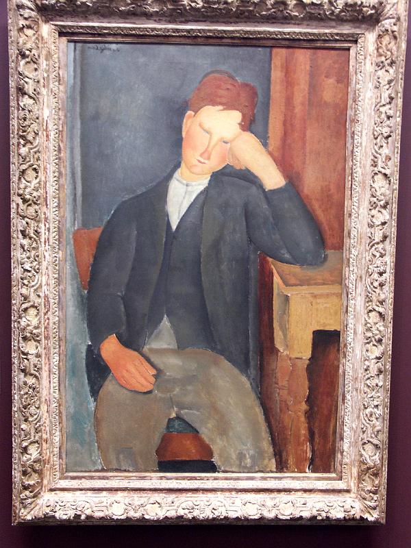 PICT3319.JPG - Here's a very sad looking fellow.  This is in the Musee de l'Orangerie, an impressionist museum.
